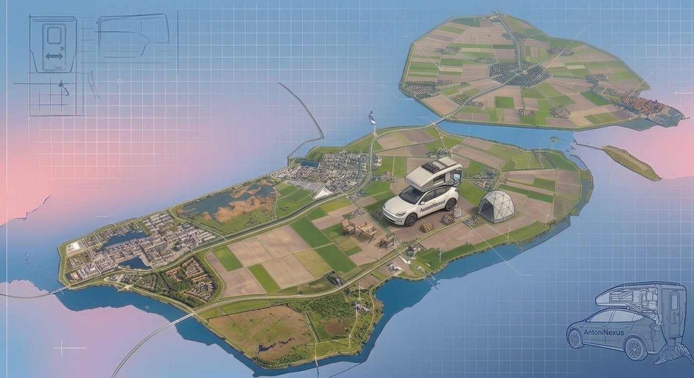 Antoni Nexus exploring a Dutch island
